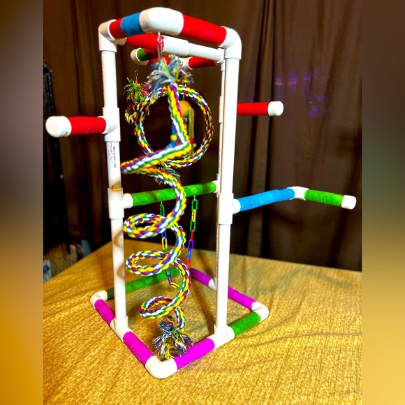 Handmade Bird Perch/Play gym - Picture 2 of 13